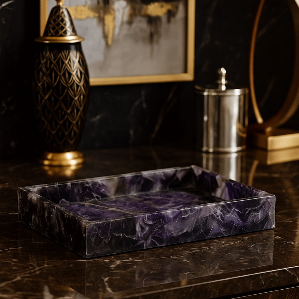 Amethyst Tray: A Statement of Luxury and Spiritual Elegance