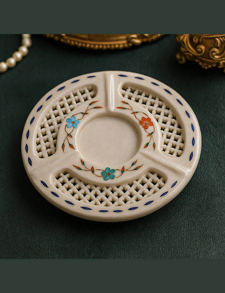 Marble Inlay Ash Tray