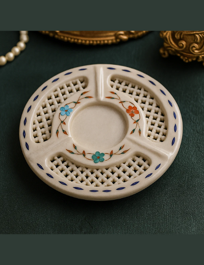 Marble Inlay Ash Tray