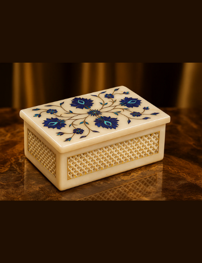 Marble Inlay Jewellery Box