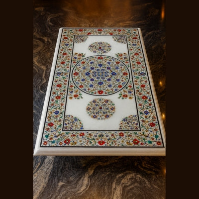 Marble Inlay Dining Table - MDT006