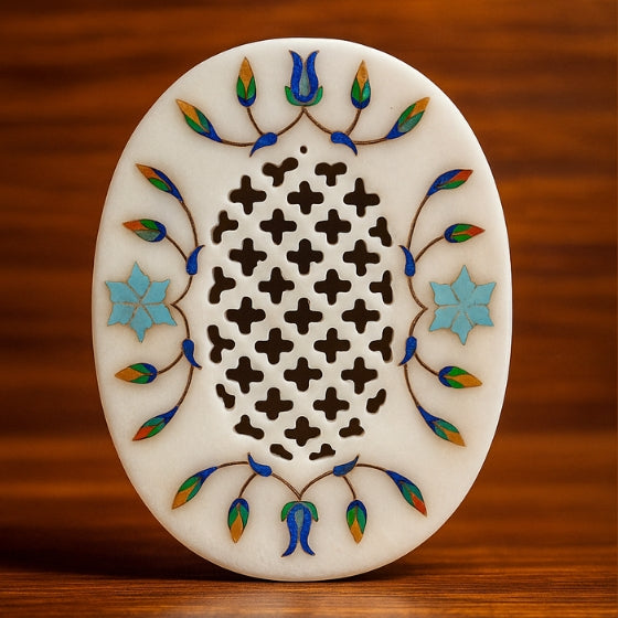marble inlay soap case - MSC004