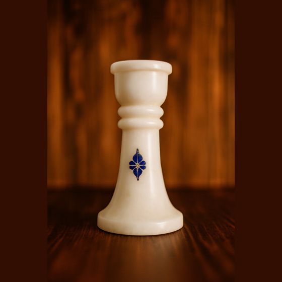 Marble Inlay Candle Stand - MST003