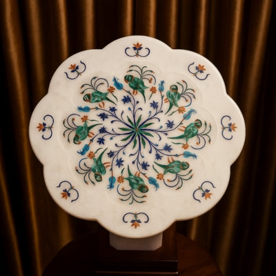 MARBLE INLAY COFFE TABLE - MCT017