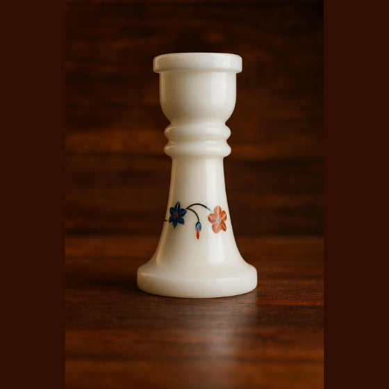 Marble Inlay Candle Stand - MST002