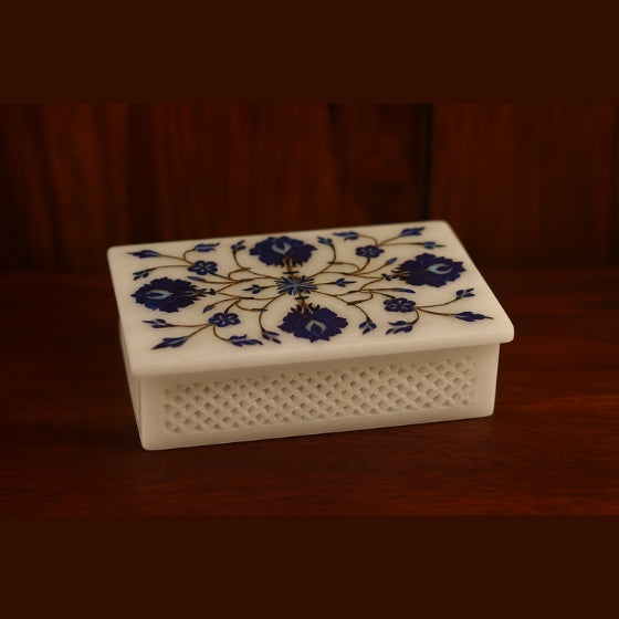 MARBLE INLAY JEWELLERY BOX - MJB005