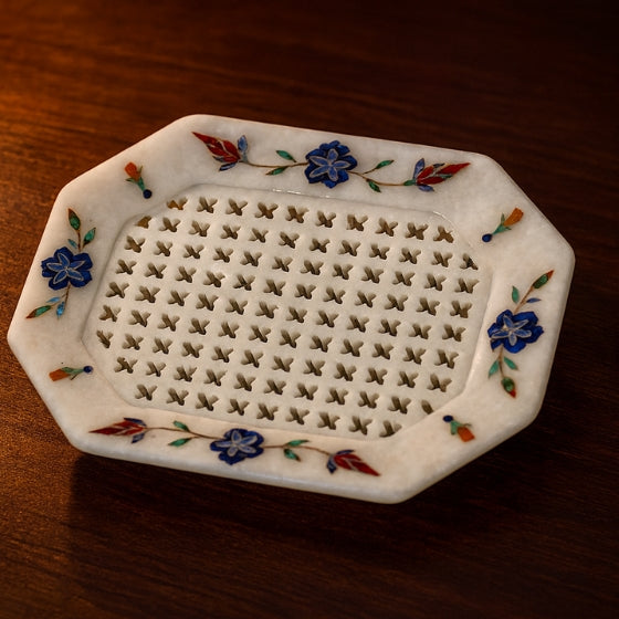 marble inlay soap case - MSC009