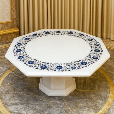 MARBLE INLAY COFFEE TABLE - MCT008
