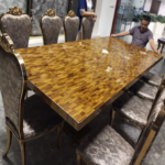 Tiger Eye Gem Stone Dinning Table Top
