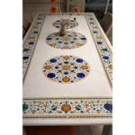 Marble Inlay Dinning Table